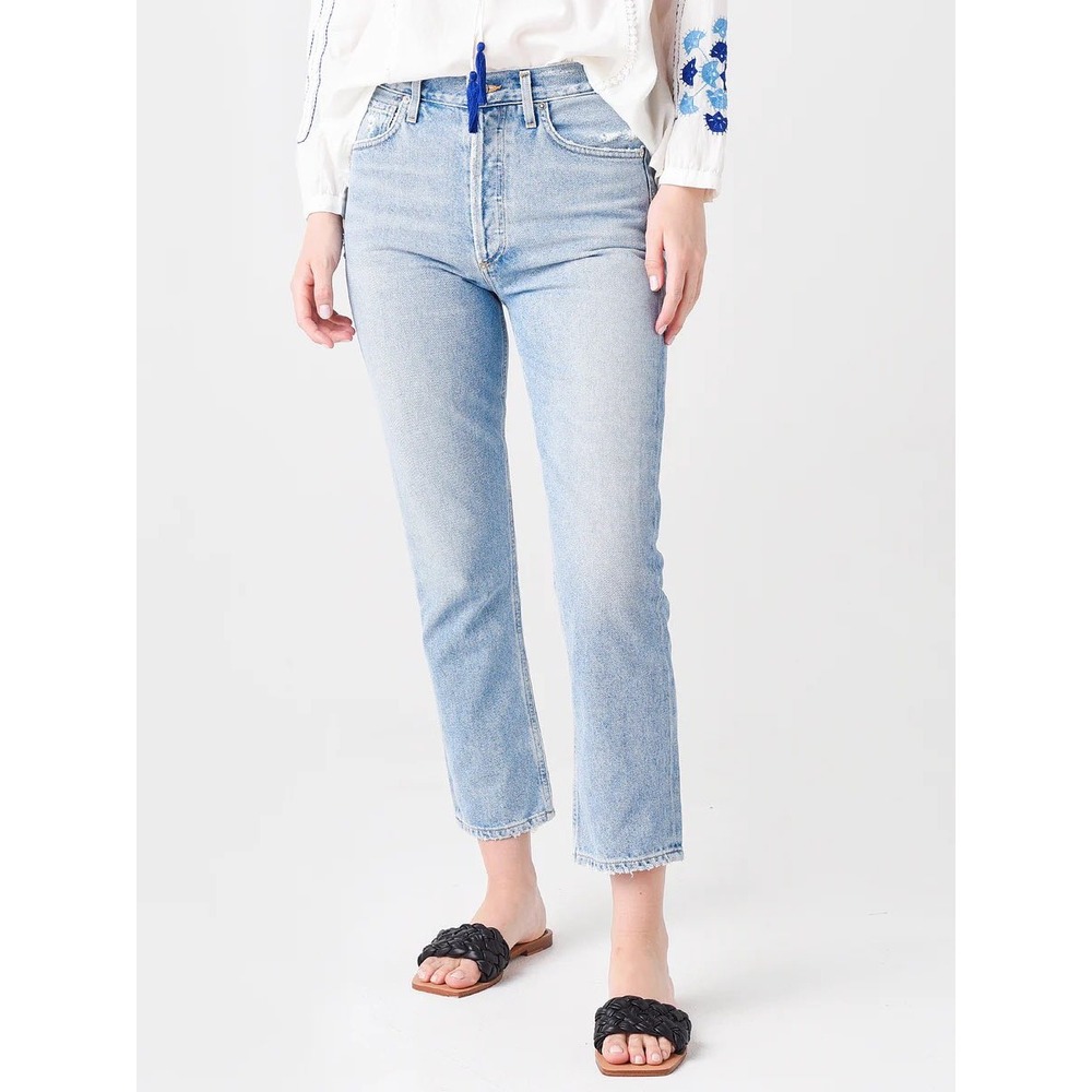Citizens of Humanity Charlotte Crop High-Rise Straight Jeans Size 23